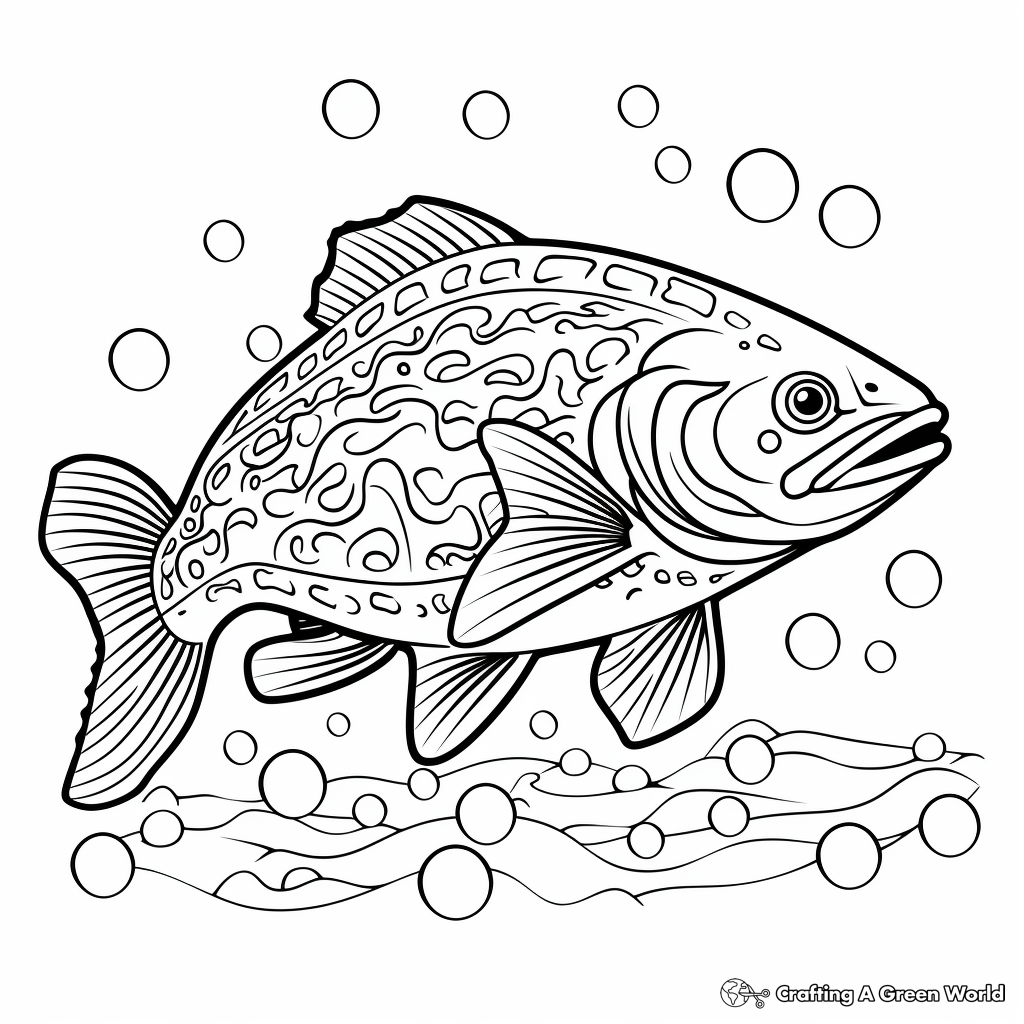 Brook trout coloring pages