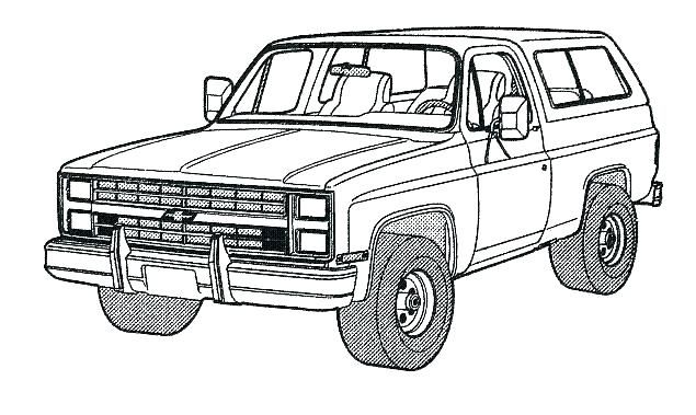 Printable truck coloring pages pdf