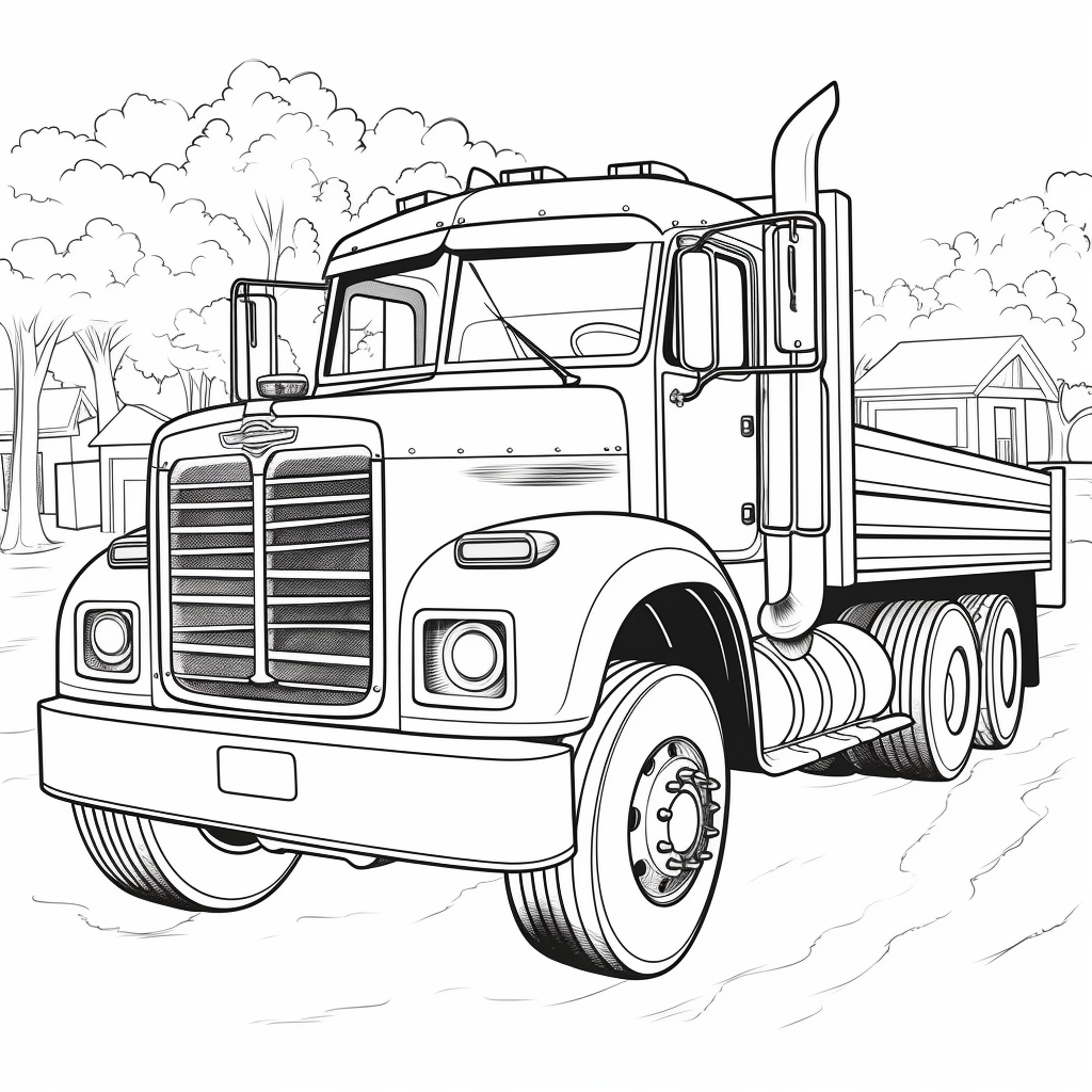 Truck coloring pages