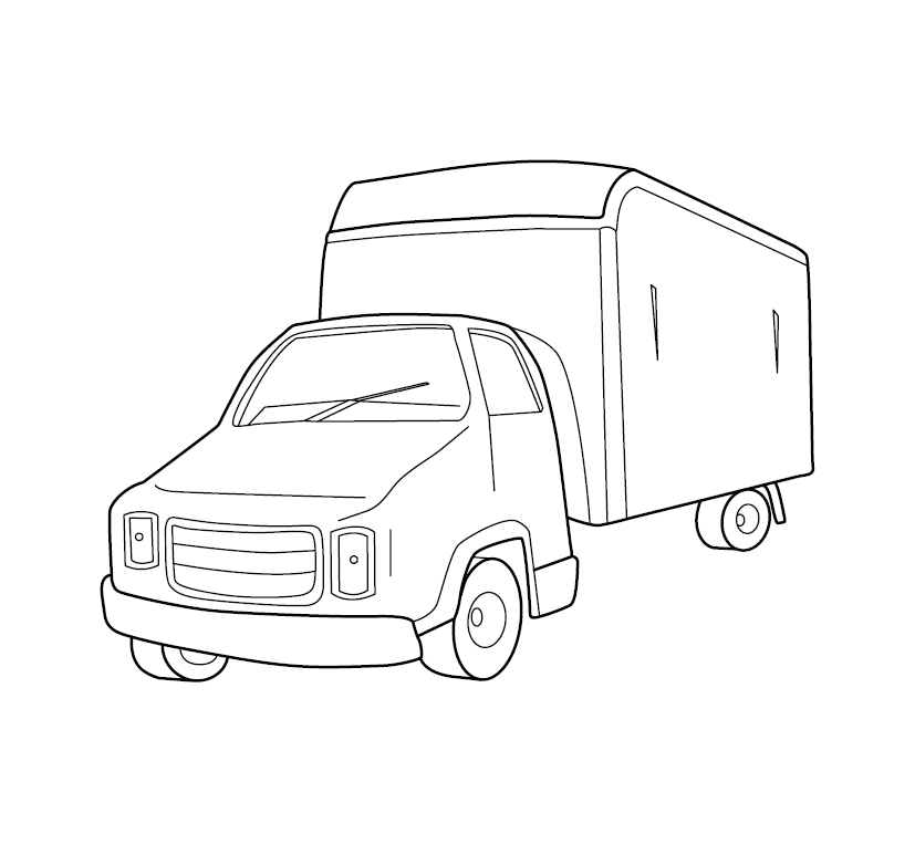 Trucks and cars colouring book â monkey pen store