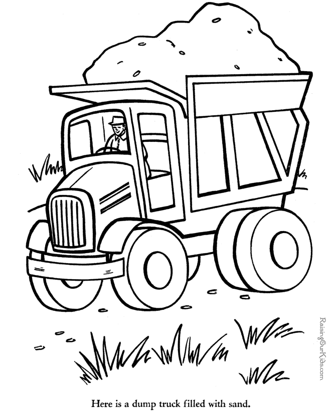 Truck coloring pages printable for free download