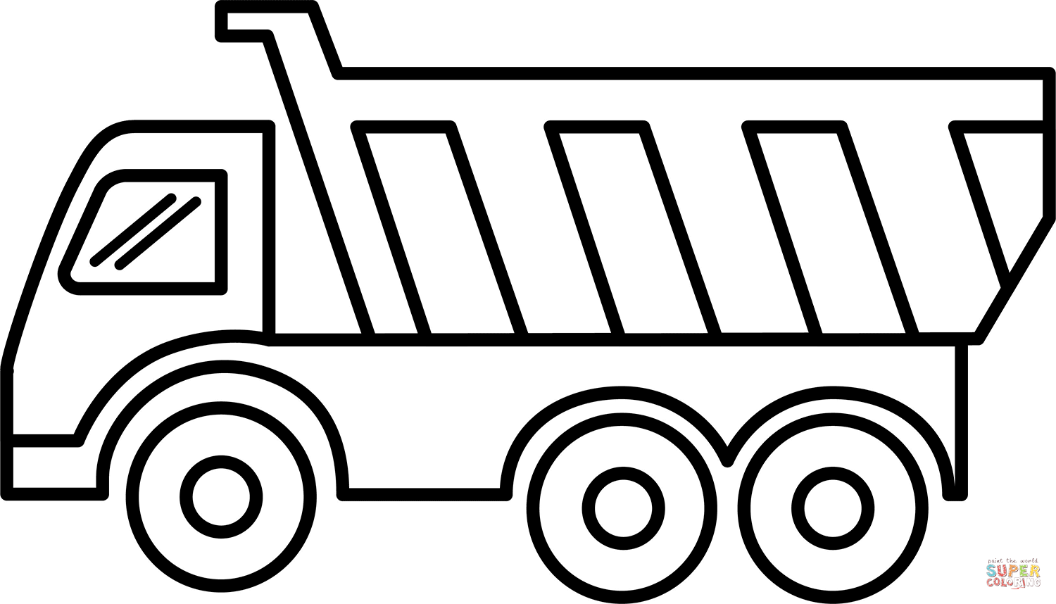 Dump truck coloring page free printable coloring pages