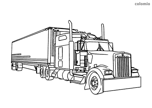 Trucks coloring pages free printable truck coloring sheets