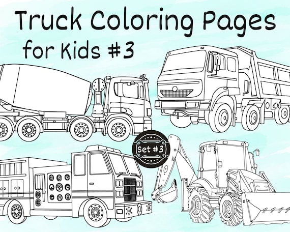 Truck coloring pages for kids printable coloring pages trucks for coloring coloring for pages for kids to print pdf set