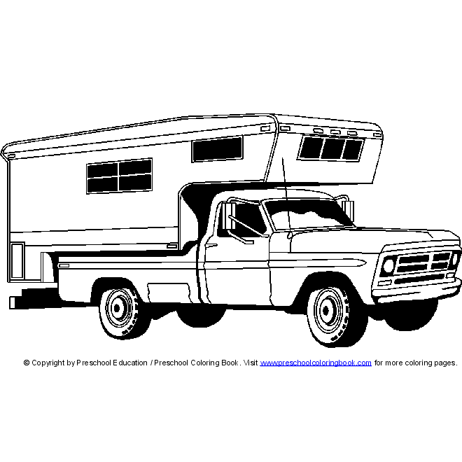 Www camping coloring page