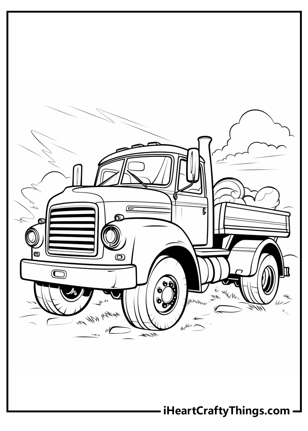 Truck coloring pages free printables