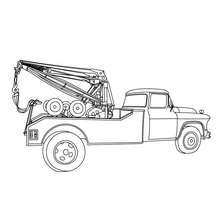 Tow truck coloring pages