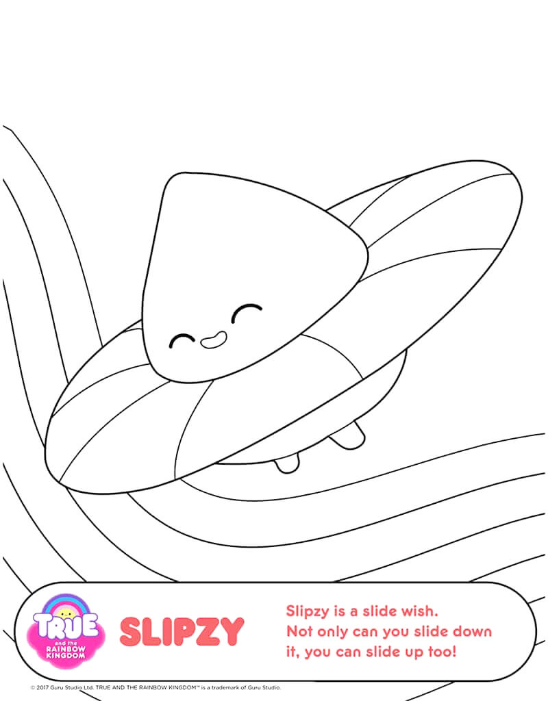 True and the rainbow kingdom coloring pages