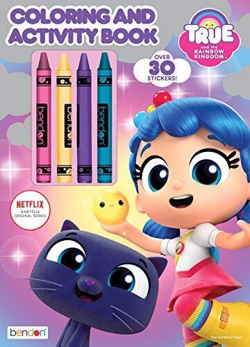 Bendon true the rainbow kingdom coloring activity book with crayons