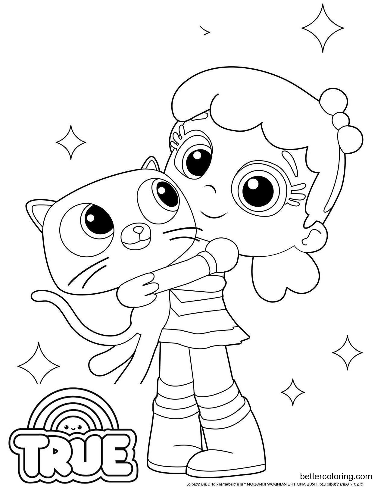 Free true and the rainbow kingdom coloring pages true and bartleby line drawing printableâ cartoon coloring pages unicorn coloring pages coloring pages for kids