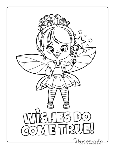 Beautiful fairy coloring pages free printables