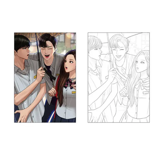 True beauty coloring book korean webtoon book ics