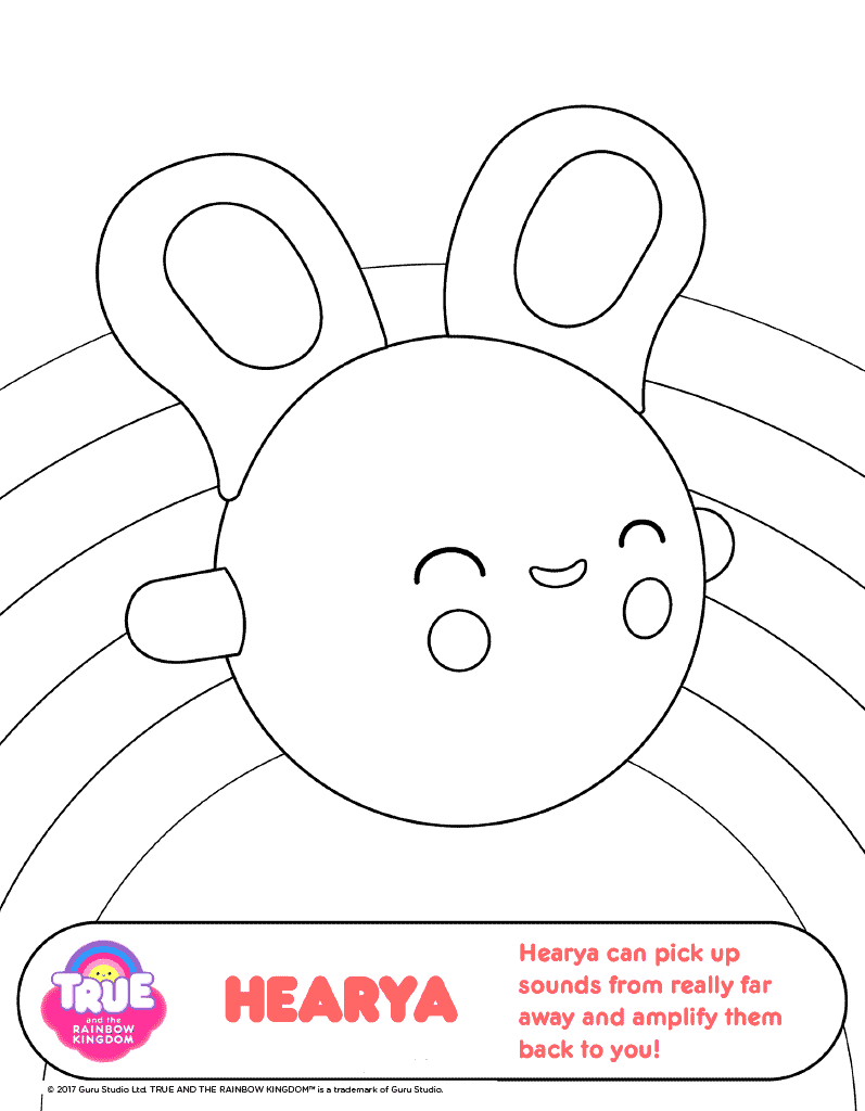 True and the rainbow kingdom coloring pages