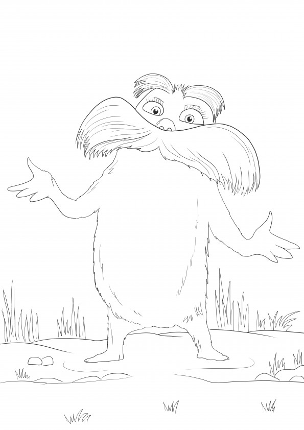 Dr seuss the lorax coloring pages