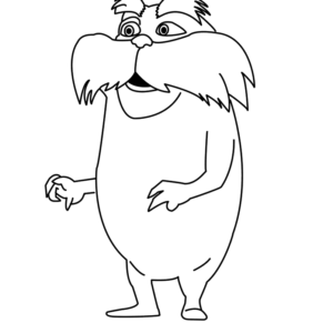 Lorax coloring pages printable for free download