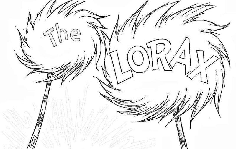 For lorax fhe lorax trees the lorax tree coloring page