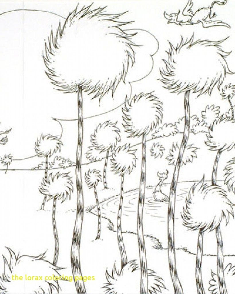 Elegant photo of the lorax coloring pages
