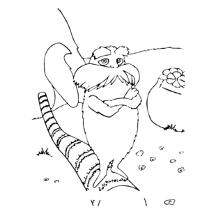 Lorax coloring pages printable for free download