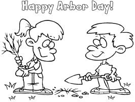 Arbor day coloring pages and printable activities