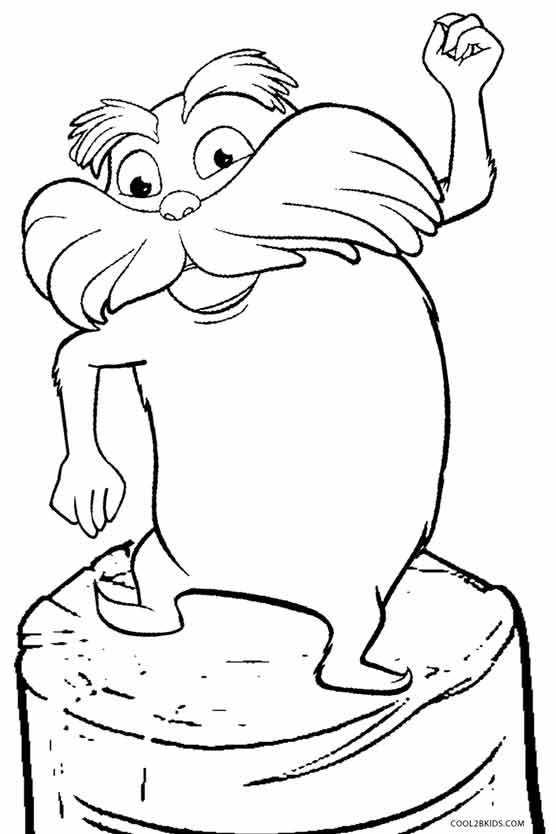 Printable lorax coloring pages for kids