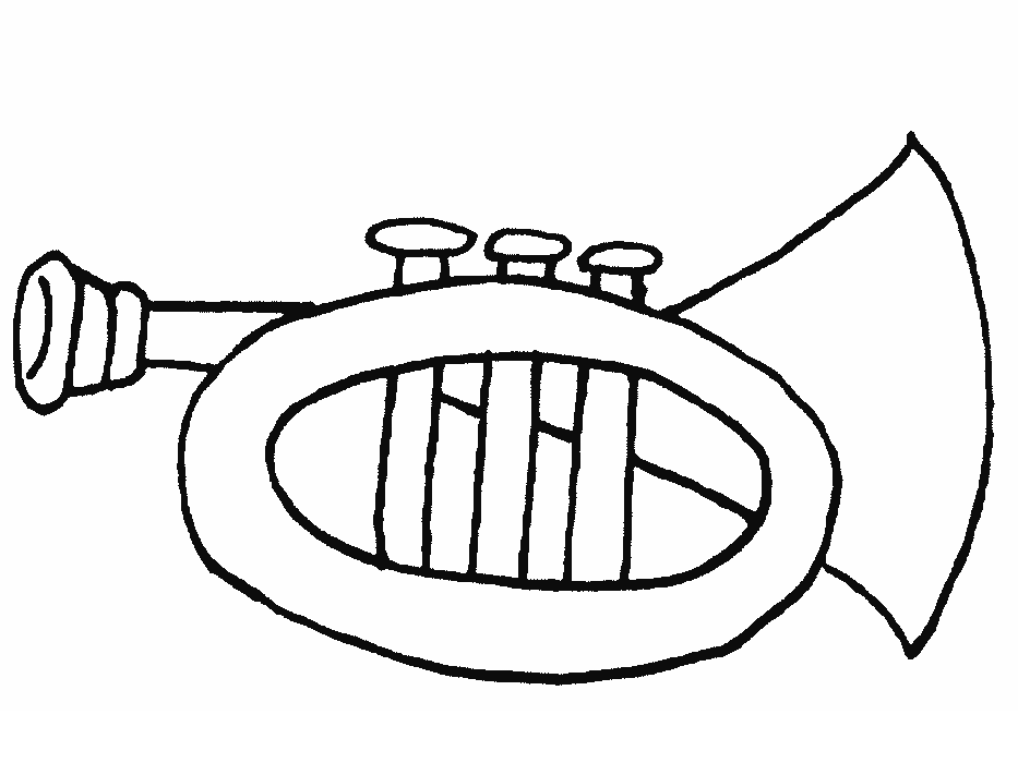 Trumpet coloring pages