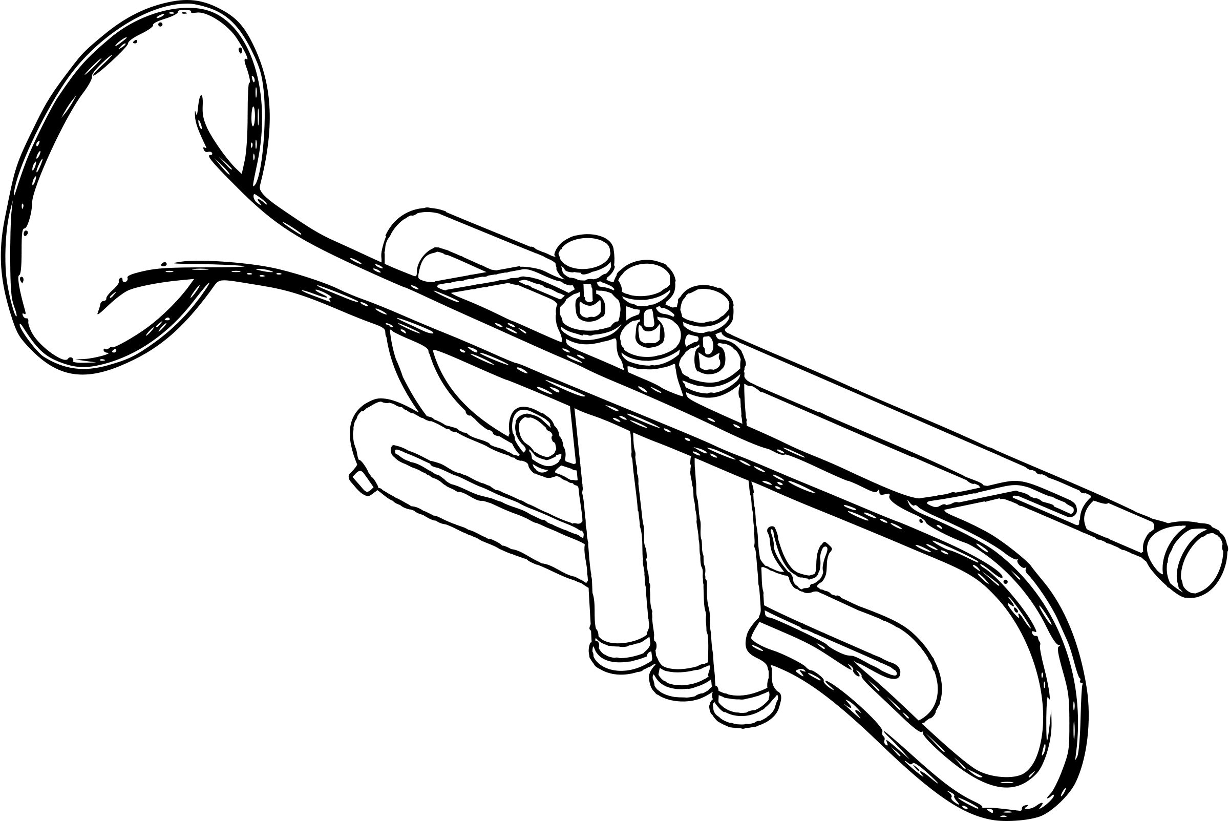 Trumpet coloring pages