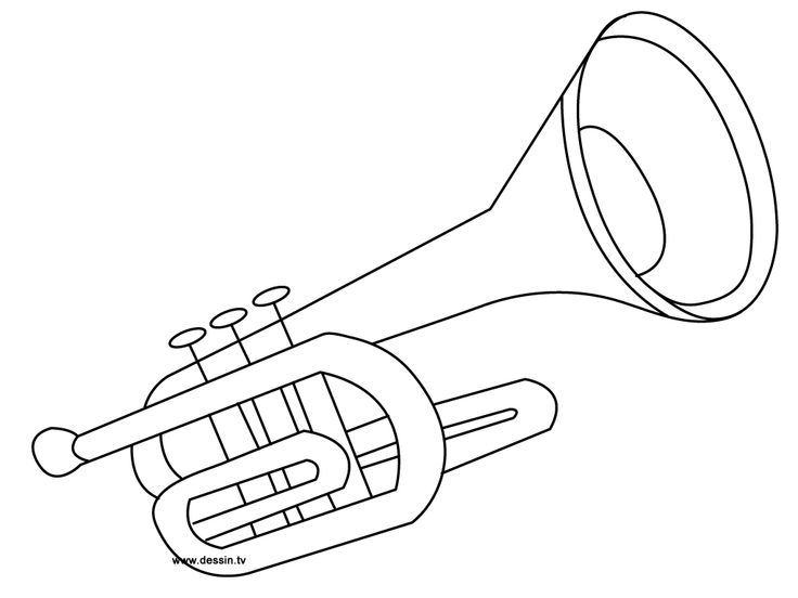 Coloring trumpet coloring pictures coloring pages flower coloring pages