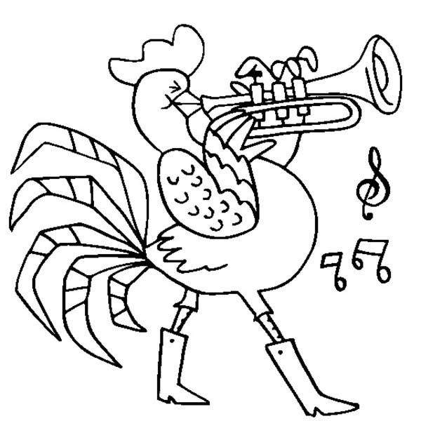 Trumpet coloring pages