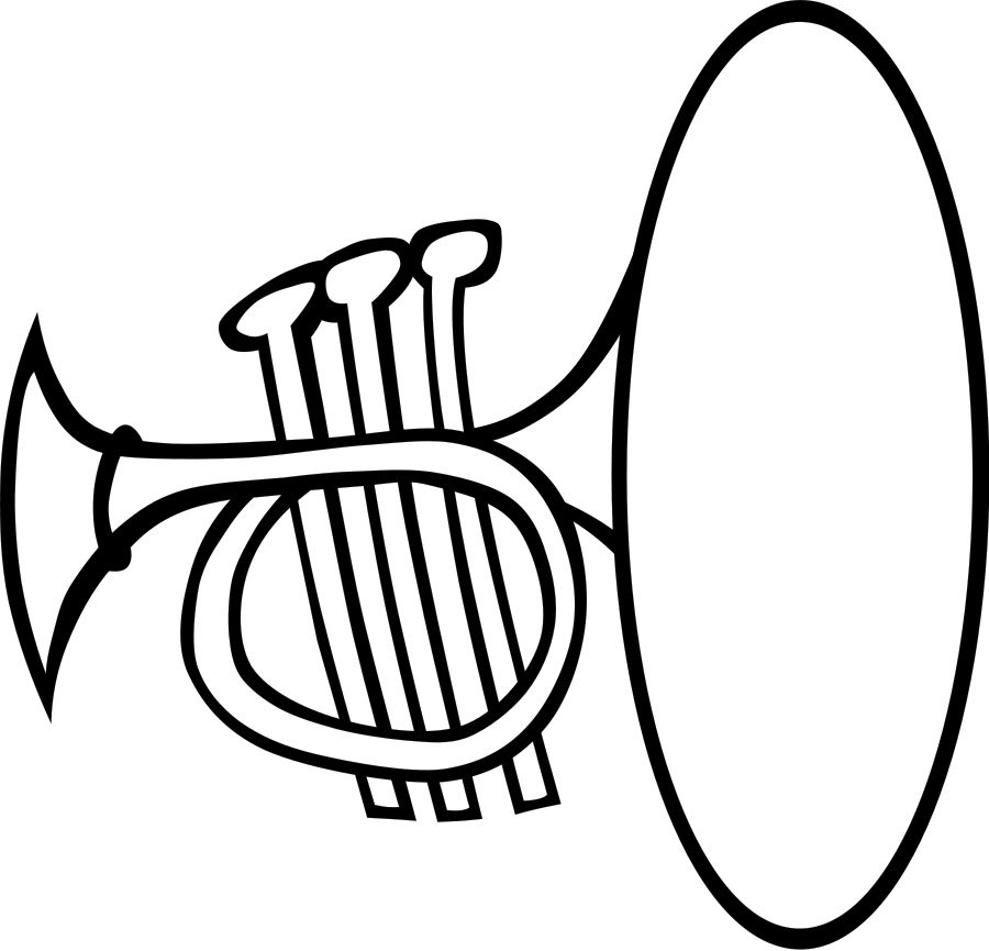 Trumpet coloring pages