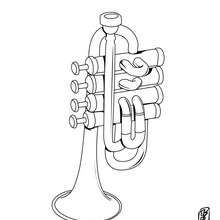 Musical instrument coloring pages