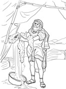 Gideon soldiers with trumpets and torches coloring page free printable coloring pages