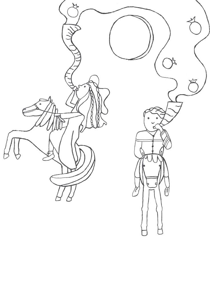 Coloring page biblical feast of trumpets coloring pages trumpets bible for kids