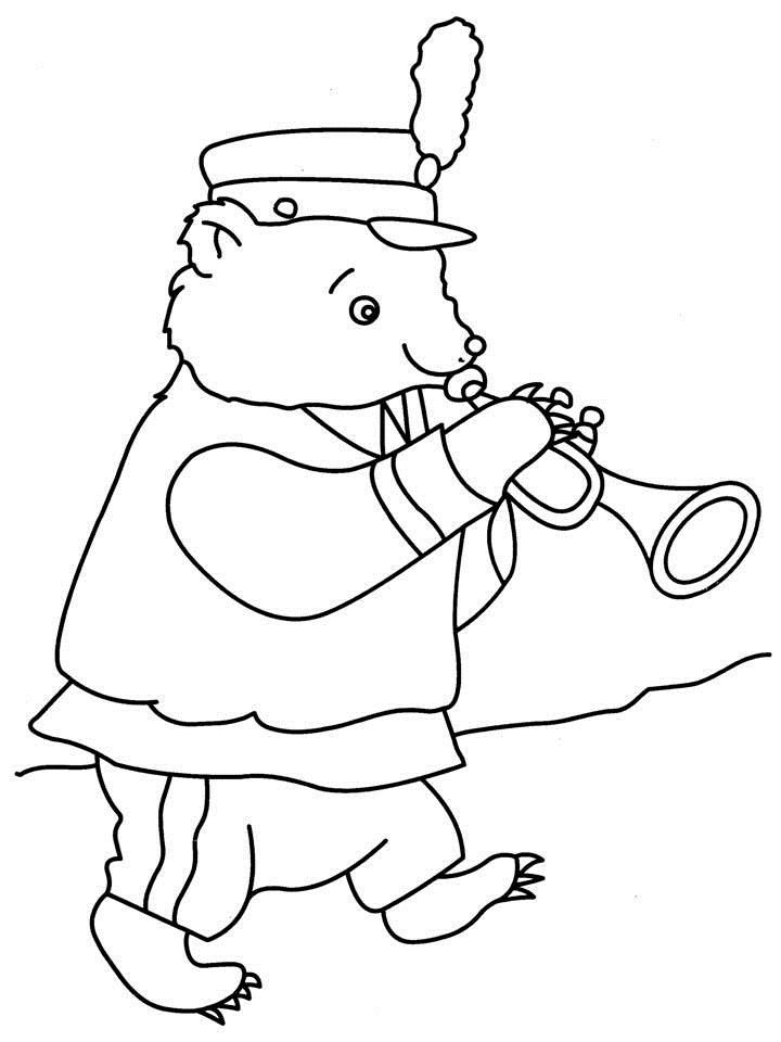 Trumpet coloring pages