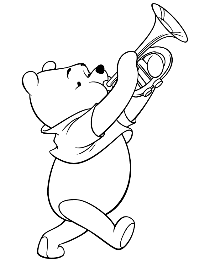 Trumpet coloring pages