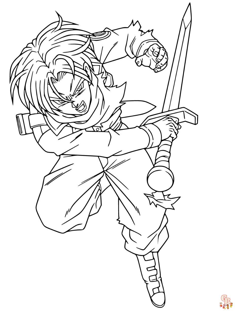 Dragon ball z coloring pages unleash your creativity