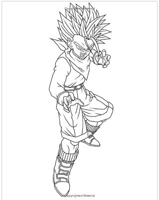 Dragon ball z coloring book kids drawing activity gift boys girls game art fun