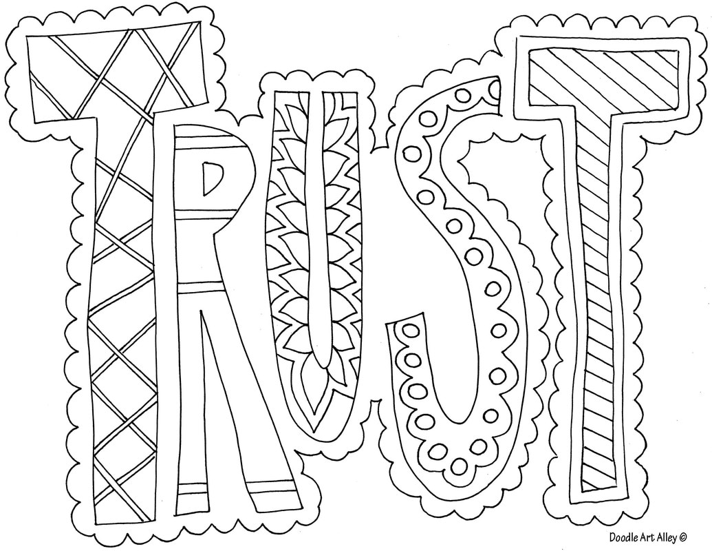 Word coloring pages