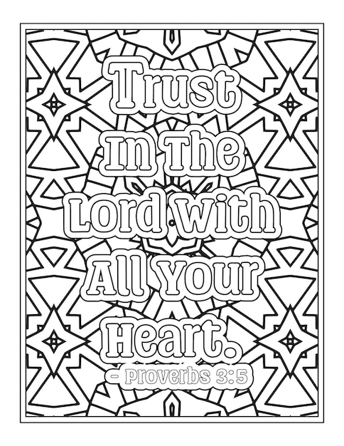 Premium vector bible verse quotes coloring pages for kdp coloring pages