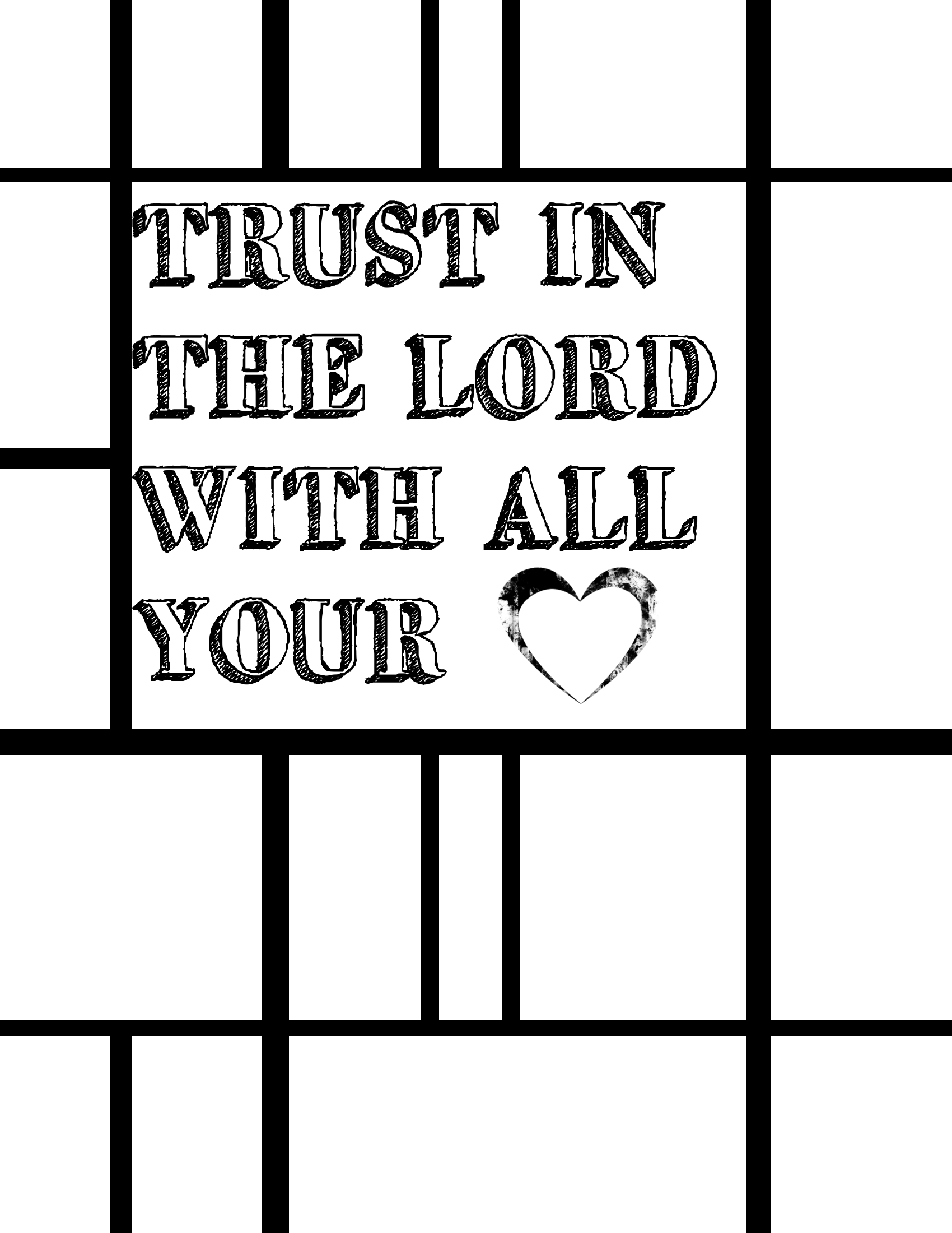 Trust in the lord coloring page â alex becker