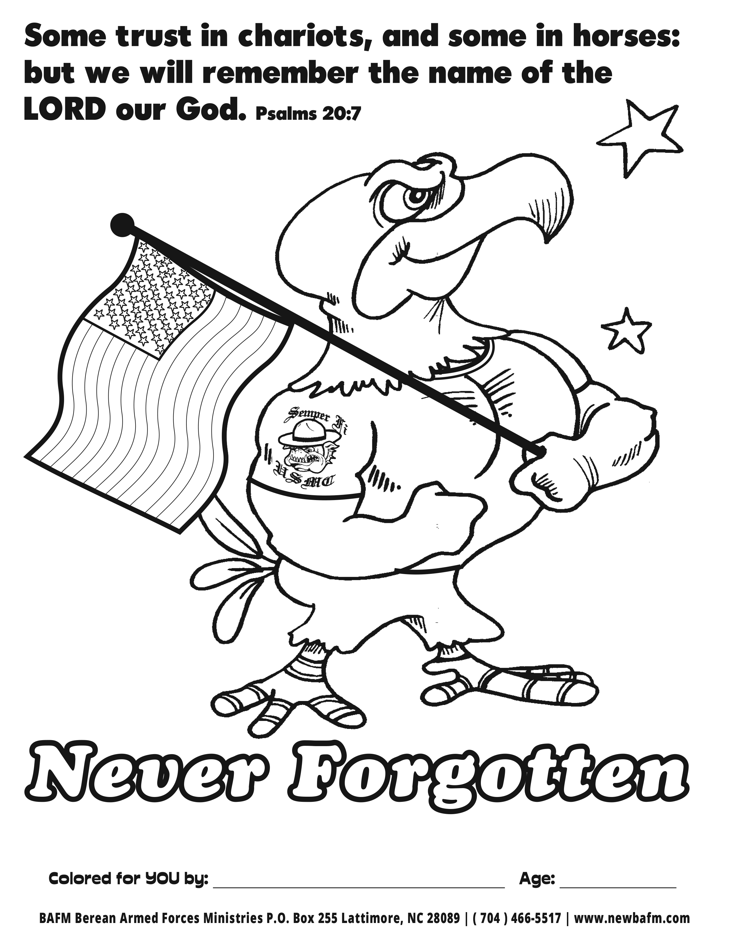 Coloring pages berean armed forces ministry