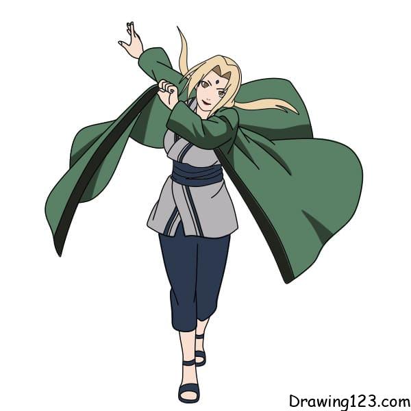 Senju tsunade drawing tutorial