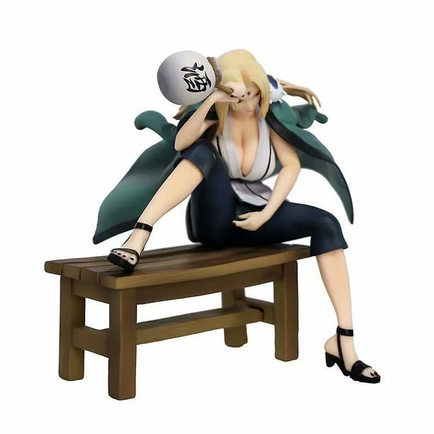 Bandai naruto oversized five generation naruto tsunade action figure statue drunk tsunade sexy box hand model ornament kids toys