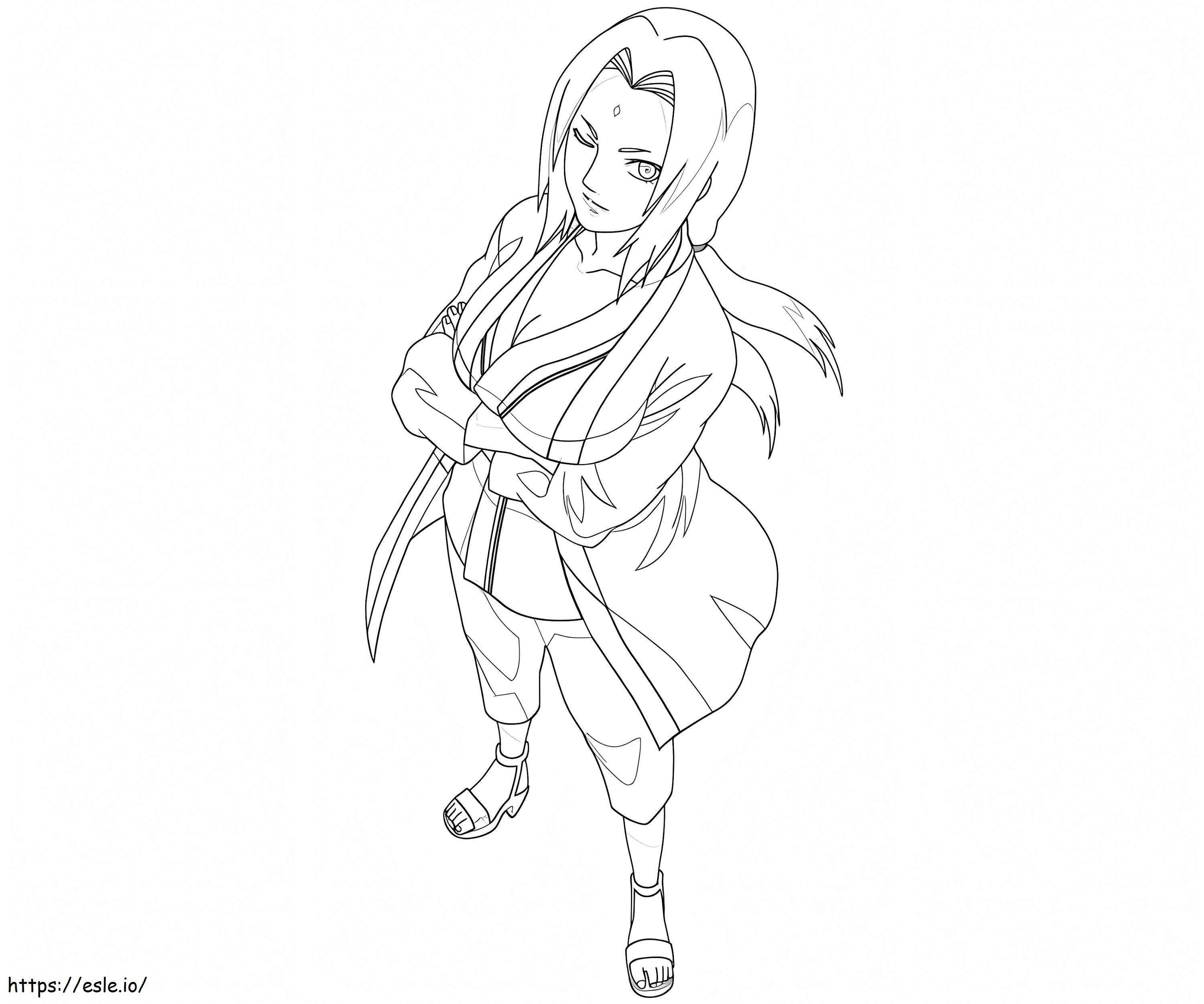 Tsunade coloring page