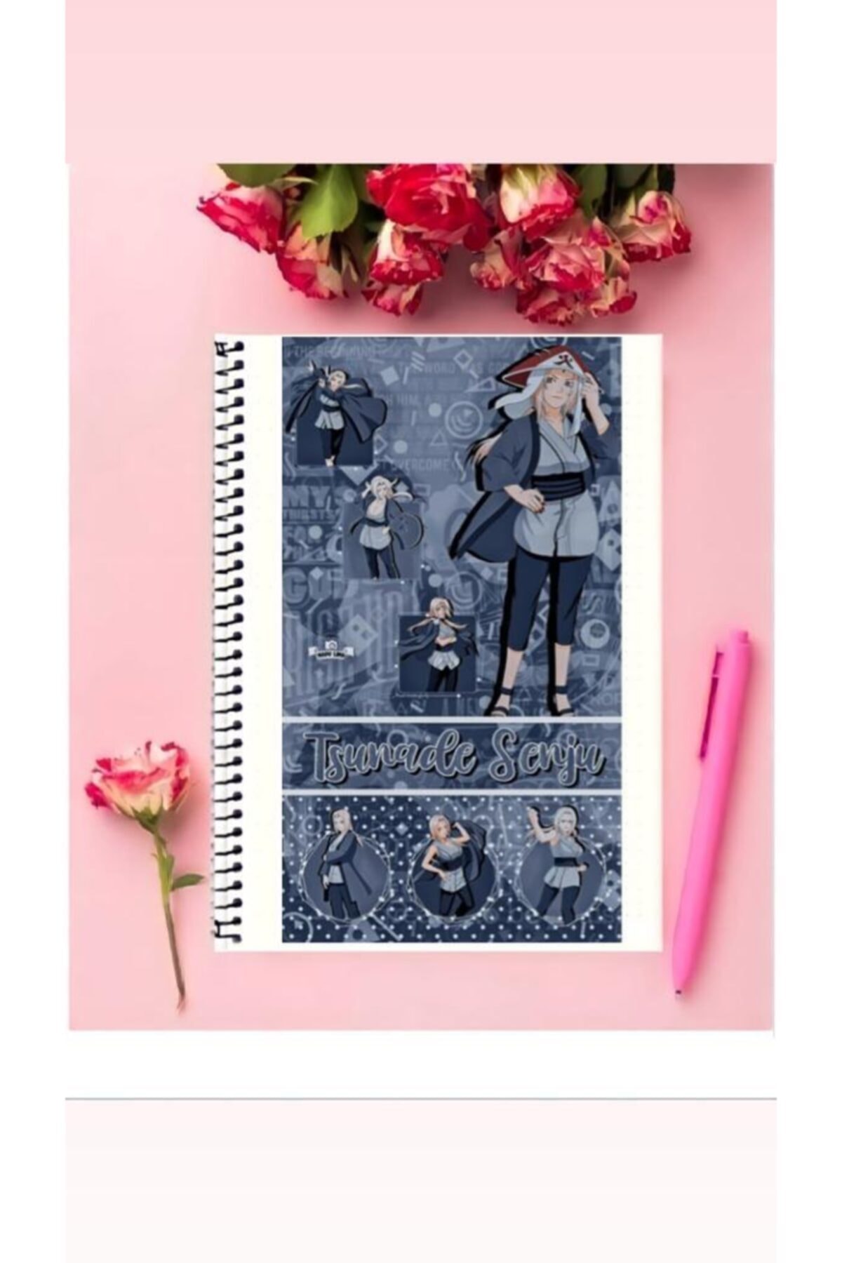 Animeandyourworld tsunade senju anime notebook piece special design a size wired lined notebook cm