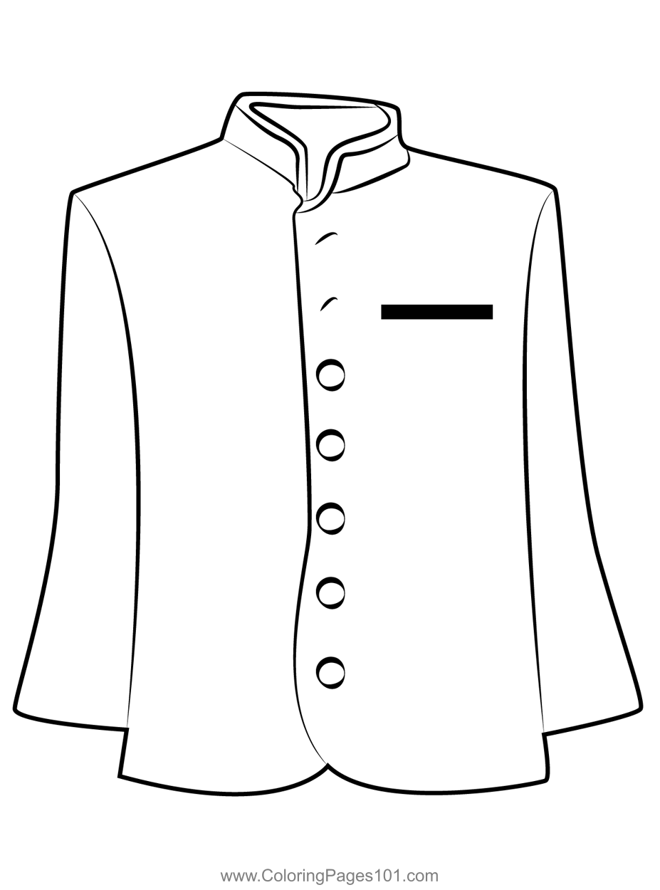 Jacket coloring page in coloring pages color coloring pages for kids