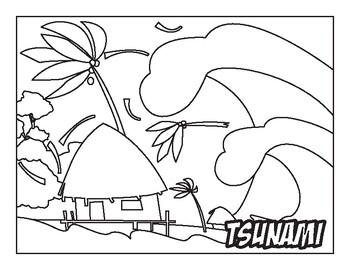 Natural disaster coloring pages by mommy evolution tpt