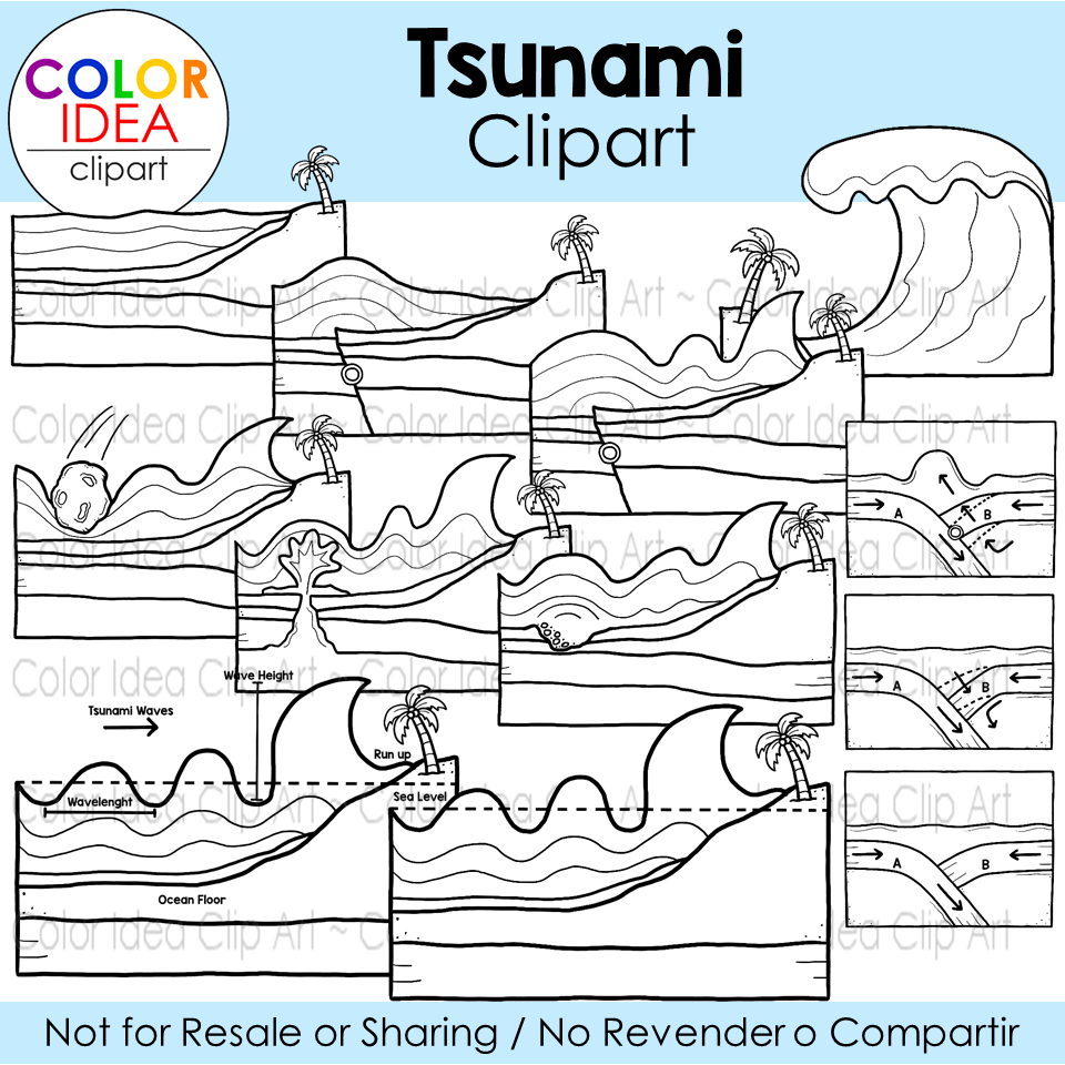 Tsunami clipart made by teachers