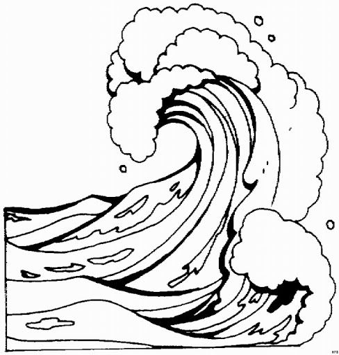 Dibujos para colorear de tsunamis sketch coloring page wave drawing ocean wave drawing easy drawings