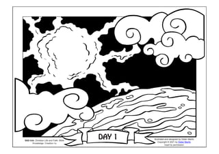 Coloring page the creation of the world in the beginningâ ppt