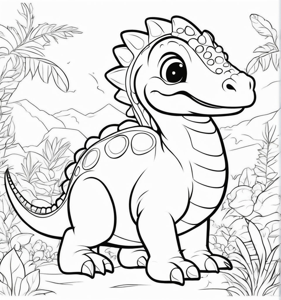 Apatosaurus coloring book